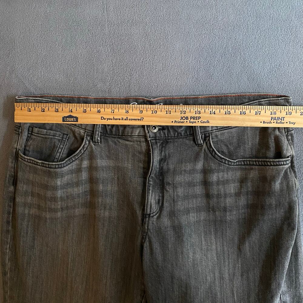 Eddie Bauer Boyfriend Plaid Flannel Lined Jeans Womens 10 Faded Black Outdoors - Picture 9 of 16